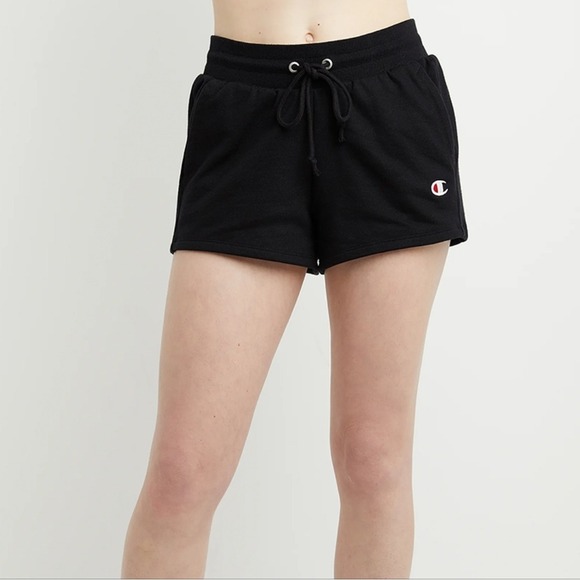 Champion Pants - Champion Reverse Weave Athletic Shorts Women's Size S Black